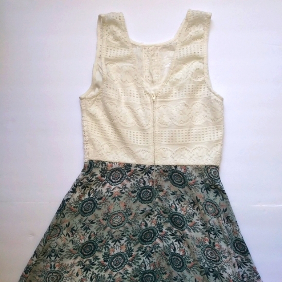 Maurices White Crochet Floral Print Summer Dress - Picture 2 of 8